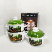 Набір каструль Edenberg EB-1889 6 предметів. Зображення №4