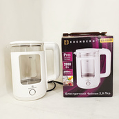 Чайник стеклянный электрический Edenberg EB-83558 1500Вт Электрочайник с подсветкой 2л White. Изображение №3