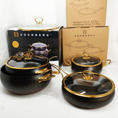 Набор кастрюль Edenberg EB-12927 из высококачественного алюминия с мраморным покрытием 8 предметов. Изображение №2 Набор кастрюль Edenberg EB-12927 из высококачественного алюминия с мраморным покрытием 8 предметов. Изображение №2