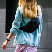 Сумка на пояс из эко-кожи. Сумка через плечо. Бананка мужская, женская Black. Изображение №15