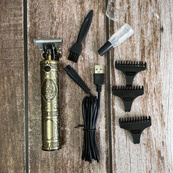 Машинка для стрижки мужская VGR V-085 Электробритва с насадками для бороды Окантовочная машинка. Изображение №7