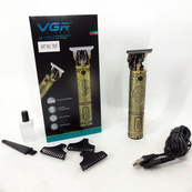 Машинка для стрижки мужская VGR V-085 Электробритва с насадками для бороды Окантовочная машинка. Изображение №30