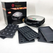 Мультипекар вафельниця бутербродниця сендвічниця гриль електрична 4 в 1 з формами Domotec MS-7704. Зображення №19