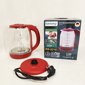 Електрочайник Rainberg RB-2218 3200 Вт 2л Red. Зображення №6