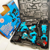 Набор гайковертов шуруповертов перфоратор 48 В Boxer BX-187G набор аккумуляторного инструмента. Изображение №4 Набор гайковертов шуруповертов перфоратор 48 В Boxer BX-187G набор аккумуляторного инструмента. Изображение №4