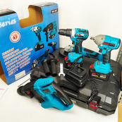 Набор гайковертов шуруповертов перфоратор 48 В Boxer BX-187G набор аккумуляторного инструмента. Изображение №5 Набор гайковертов шуруповертов перфоратор 48 В Boxer BX-187G набор аккумуляторного инструмента. Изображение №5