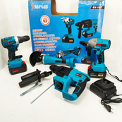 Набор гайковертов шуруповертов перфоратор 48 В Boxer BX-187G набор аккумуляторного инструмента. Изображение №6 Набор гайковертов шуруповертов перфоратор 48 В Boxer BX-187G набор аккумуляторного инструмента. Изображение №6