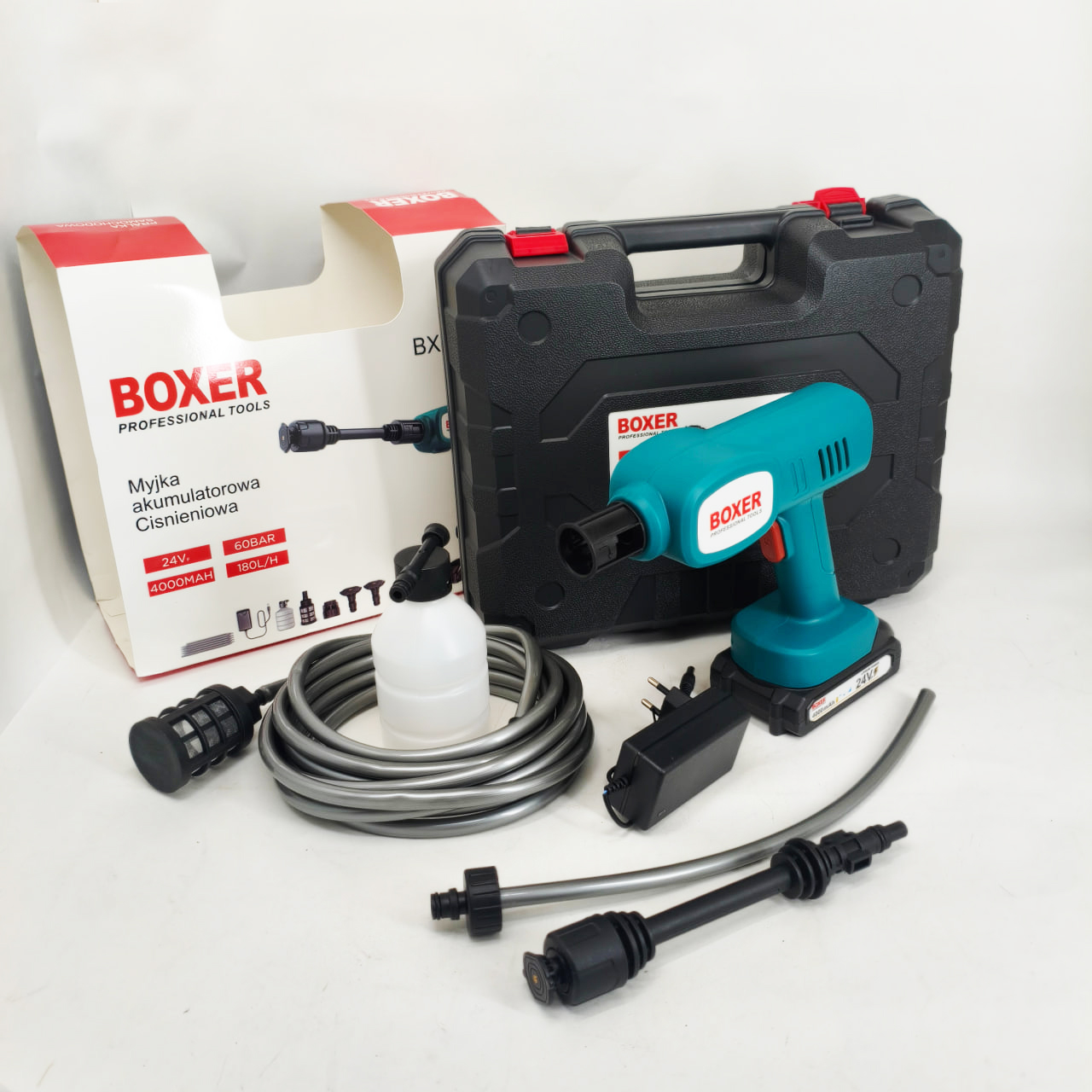 Автомийка акумуляторна високого тиску 3.2 BX-3219 мийка акумуляторна 24В 550Вт Автомийка акумуляторна високого тиску 3.2 BX-3219 мийка акумуляторна 24В 550Вт