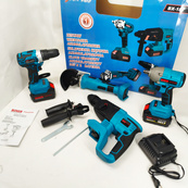 Набор гайковертов шуруповертов перфоратор 48 В Boxer BX-187G набор аккумуляторного инструмента. Изображение №8 Набор гайковертов шуруповертов перфоратор 48 В Boxer BX-187G набор аккумуляторного инструмента. Изображение №8