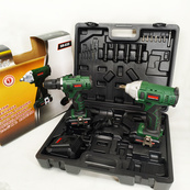 Инструменты на аккумуляторах 1350 об/мин, 3000 уд/мин Boxer SR-035 дрель гайковерт набор. Изображение №4