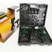 Инструменты на аккумуляторах 1350 об/мин, 3000 уд/мин Boxer SR-035 дрель гайковерт набор. Изображение №5