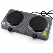 Електроплита Domotec MS-5822 2 диски 2000 Вт, плита електрична переносна двоконфоркова настільна. Зображення №4