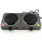 Електроплита Domotec MS-5822 2 диски 2000 Вт, плита електрична переносна двоконфоркова настільна. Зображення №5