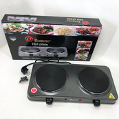 Електроплита Domotec MS-5822 2 диски 2000 Вт, плита електрична переносна двоконфоркова настільна. Зображення №7