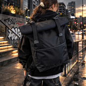 Универсальный рюкзак Roll Top для мужчин и женщин: городской рюкзак для ноутбука и большой рюкзак. Изображение №5