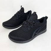 Кроссовки летние сетка черные 3928 44р. Изображение №3