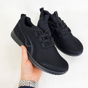 Кросівки літні сітка чорні 3928 42р. Зображення №6