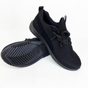 Кроссовки летние сетка черные 3928 44р. Изображение №4