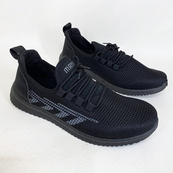 Кросівки літні сітка чорні 3929 42р. Зображення №5