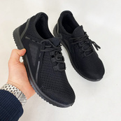 Кросівки літні сітка чорні 3941 44р. Зображення №2