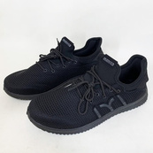 Кроссовки летние сетка черные 3940 45р. Изображение №5