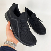 Кросівки літні сітка чорні 3939 44р. Зображення №2