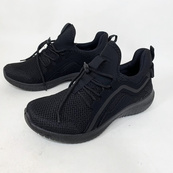 Кроссовки летние женские сетка черные 5030 39р. Изображение №2