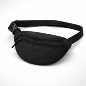 Мужская/женская бананка с Cordura 1000D, черная, 3 отделения, водоотталкивающая. Изображение №10 Мужская/женская бананка с Cordura 1000D, черная, 3 отделения, водоотталкивающая. Изображение №10