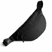 Мужская/женская бананка с Cordura 1000D, черная, 3 отделения, водоотталкивающая. Изображение №11 Мужская/женская бананка с Cordura 1000D, черная, 3 отделения, водоотталкивающая. Изображение №11