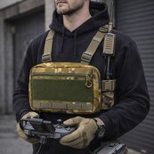Тактична нагрудна сумка Multicam Cordura 1000D з MOLLE та патч-панеллю, 5 кишень, 30×20×8 см. Зображення №14 Тактична нагрудна сумка Multicam Cordura 1000D з MOLLE та патч-панеллю, 5 кишень, 30×20×8 см. Зображення №14