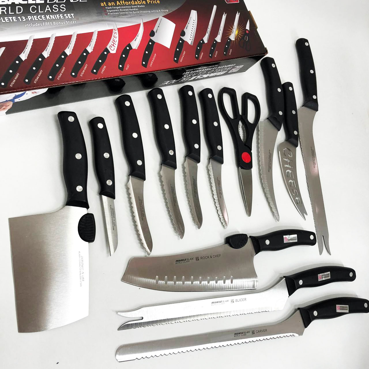 Набор кухонных ножей Contour Pro Knives 13 предметов, Набор кухонных принадлежностей набор ножей Набор кухонных ножей Contour Pro Knives 13 предметов, Набор кухонных принадлежностей набор ножей