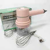 Ручной беспроводной миксер-измельчитель 2 в 1. Цвет: розовый. Изображение №2