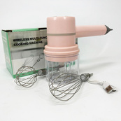 Ручной беспроводной миксер-измельчитель 2 в 1. Цвет: розовый. Изображение №3