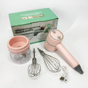 Ручной беспроводной миксер-измельчитель 2 в 1. Цвет: розовый. Изображение №14