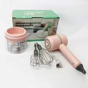 Ручной беспроводной миксер-измельчитель 2 в 1. Цвет: розовый. Изображение №16