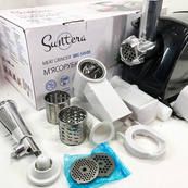 Мясорубка Suntera SMG-5454SS, Кухонная мясорубка, Мясорубка электрическая металл, Мясорубка-соковижималка. Изображение №10