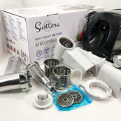 Мясорубка Suntera SMG-5454SS, Кухонная мясорубка, Мясорубка электрическая металл, Мясорубка-соковижималка. Изображение №13