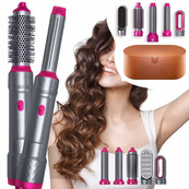 Стайлер для волосся 5 в 1 + Кейс чохол багатофункціональний для всіх типів волосся у зручній валізці. Зображення №8