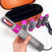 Стайлер для волосся 5 в 1 + Кейс чохол багатофункціональний для всіх типів волосся у зручній валізці. Зображення №20
