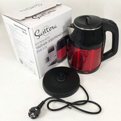 Электрочайник дисковый 1.8 л 1500 Вт с двойными стенками Suntera EKB-326R красный. Изображение №7 Электрочайник дисковый 1.8 л 1500 Вт с двойными стенками Suntera EKB-326R красный. Изображение №7