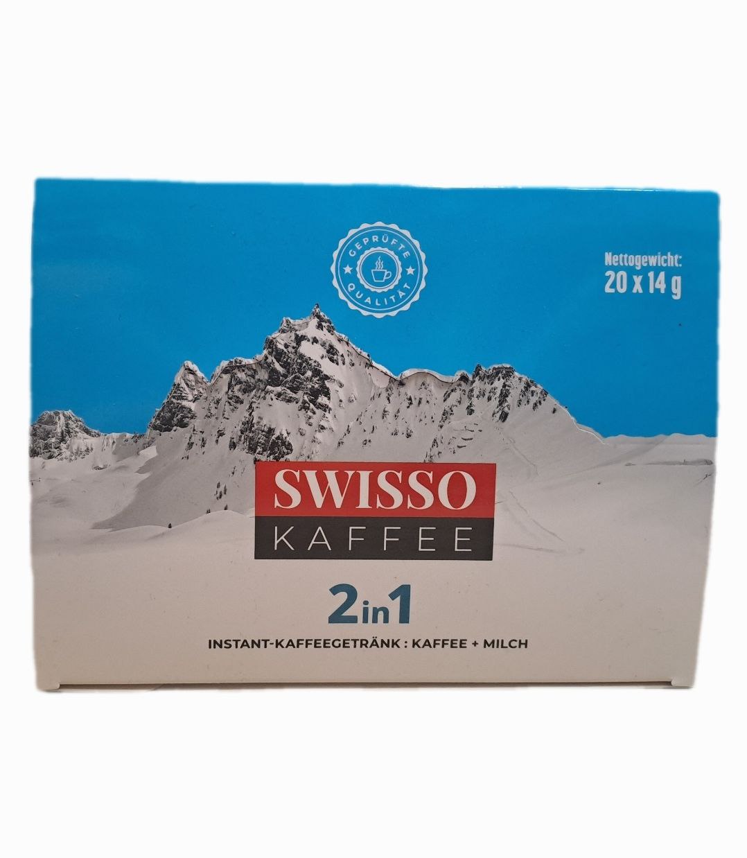 Розчинна кава з молоком Swisso 2 in 1 20*14 г Розчинна кава з молоком Swisso 2 in 1 20*14 г