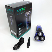 Электробритва VGR V-306 аккумуляторная бритва для стрижки волос, машинка для стрижки бороды. Изображение №6