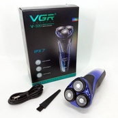 Электробритва VGR V-306 аккумуляторная бритва для стрижки волос, машинка для стрижки бороды. Изображение №7