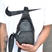 Сумка з натуральної шкіри, слінг чоловічий чорний, барсетка, крос боді, Практична сумка-месенджер. Зображення №7 Сумка з натуральної шкіри, слінг чоловічий чорний, барсетка, крос боді, Практична сумка-месенджер. Зображення №7