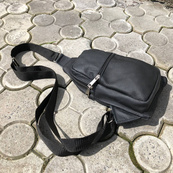 Сумка з натуральної шкіри, слінг чоловічий чорний, барсетка, крос боді, Практична сумка-месенджер. Зображення №14 Сумка з натуральної шкіри, слінг чоловічий чорний, барсетка, крос боді, Практична сумка-месенджер. Зображення №14