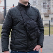 Тактическая сумка кобура, мужской мессенджер из черной кордуры, слинг, Мужская сумка кроссбоди, Сумка для города. Изображение №11 Тактическая сумка кобура, мужской мессенджер из черной кордуры, слинг, Мужская сумка кроссбоди, Сумка для города. Изображение №11