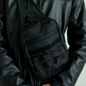 Тактическая сумка кобура, мужской мессенджер из черной кордуры, слинг, Мужская сумка кроссбоди, Сумка для города. Изображение №19 Тактическая сумка кобура, мужской мессенджер из черной кордуры, слинг, Мужская сумка кроссбоди, Сумка для города. Изображение №19