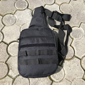 Тактическая сумка кобура, мужской мессенджер из черной кордуры, слинг, Мужская сумка кроссбоди, Сумка для города. Изображение №24 Тактическая сумка кобура, мужской мессенджер из черной кордуры, слинг, Мужская сумка кроссбоди, Сумка для города. Изображение №24