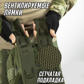 Тактический рюкзак, походный рюкзак, 25л, тактический походный военный рюкзак. Цвет: хаки. Изображение №12