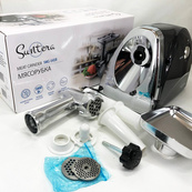 Мясорубка Suntera SMG-5418B 1800 Вт, электромясорубка для шинковки, мясорубка электрическая металл. Изображение №4